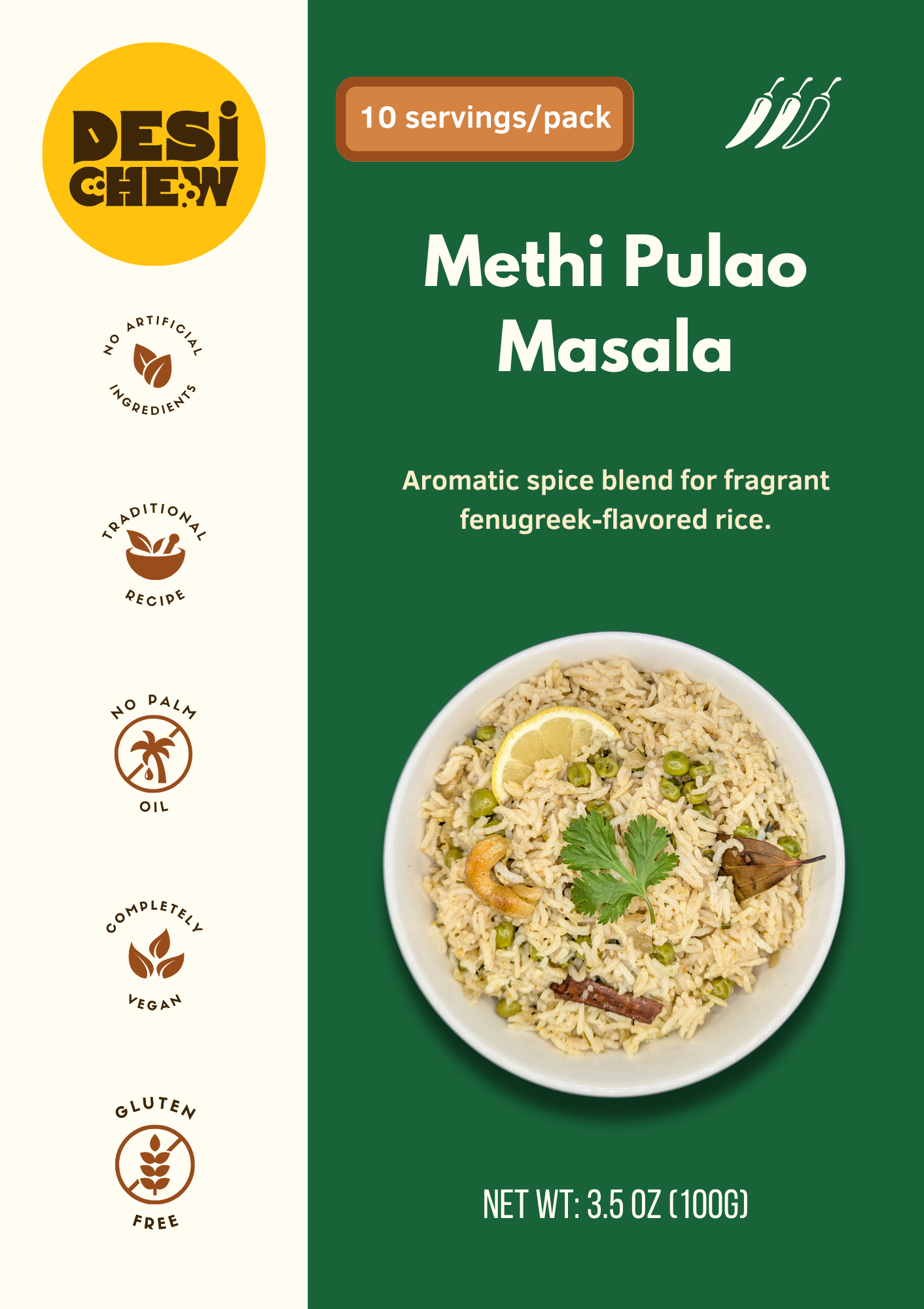 Methi Pulao Masala, Add flavor to your rice