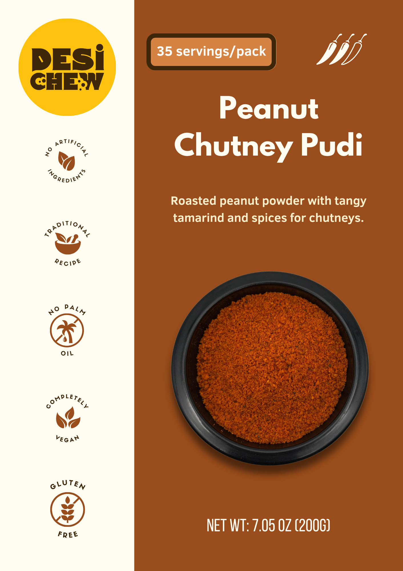 Peanut Chutney Pudi