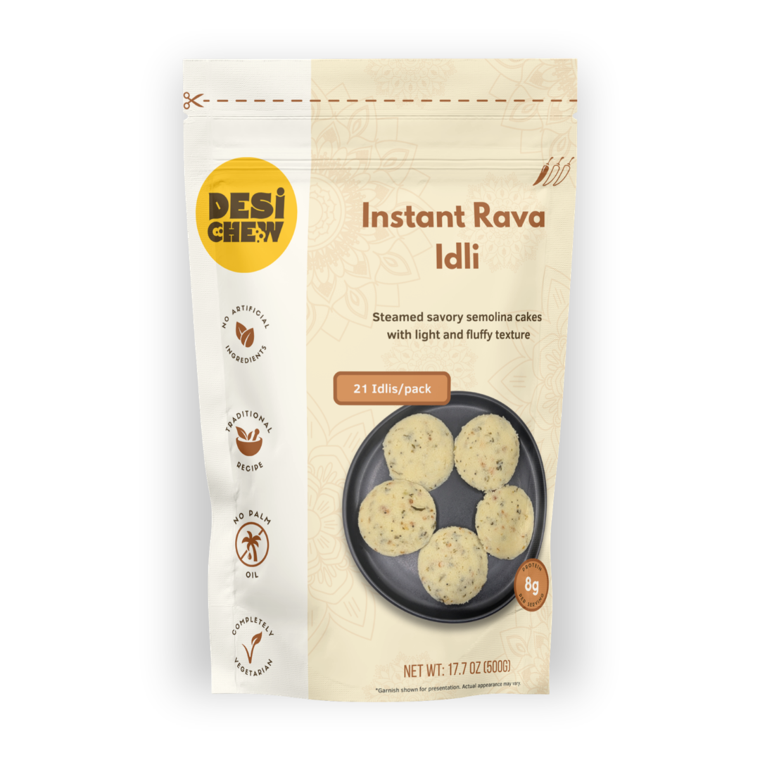 Instant Rava Idli Mix, Soak and steam, 21 Idlis/pack