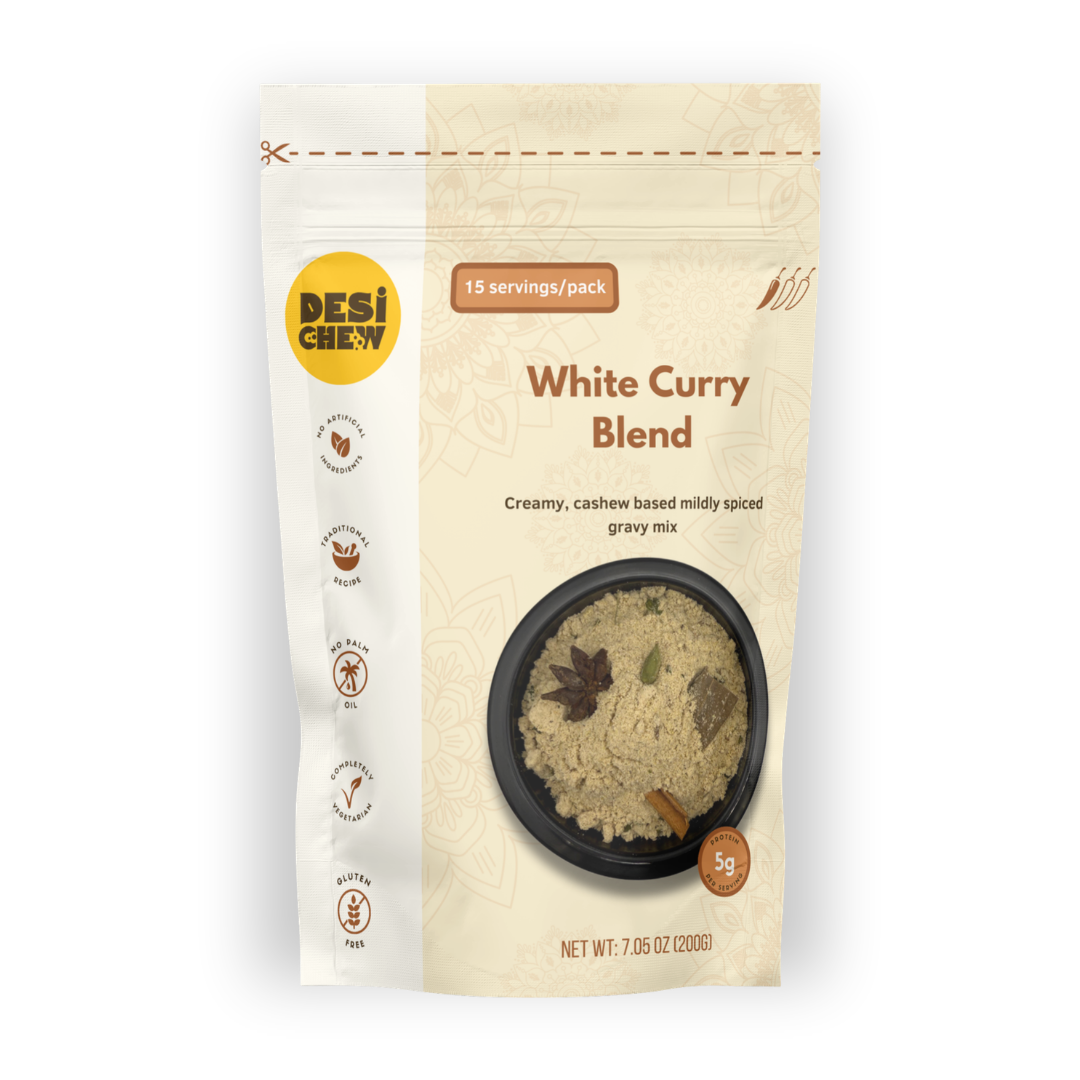 White Curry Blend, Cashew base for Curries and Pastas, 15 meals/pack