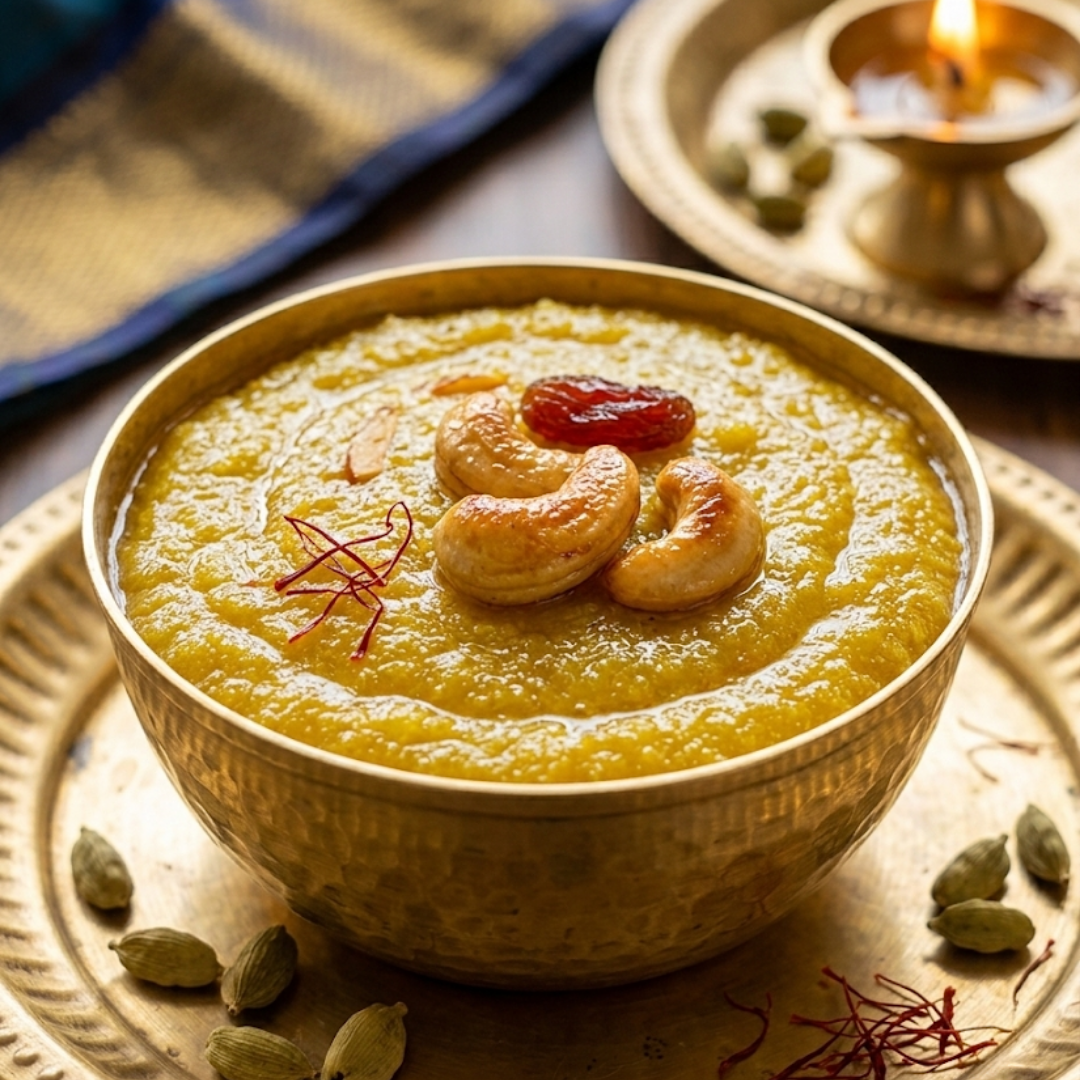 Instant Kesari Bath Mix, Cook with water for 5 minutes, 8 servings/pack