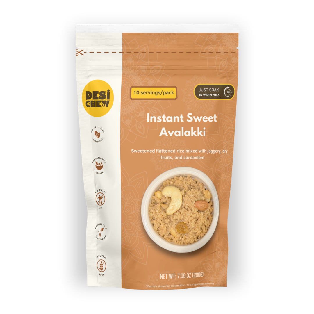 Instant Sweet Avalakki Mix, Just add warm milk, 10 servings/pack