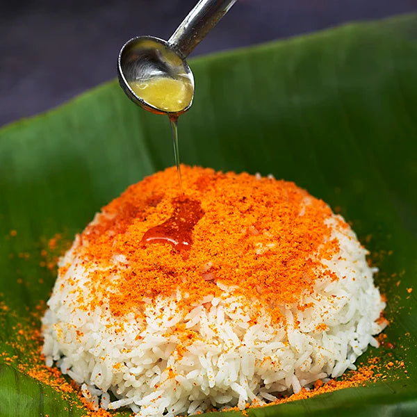 Andhra Paruppu Pudi, Perfect with steaming rice