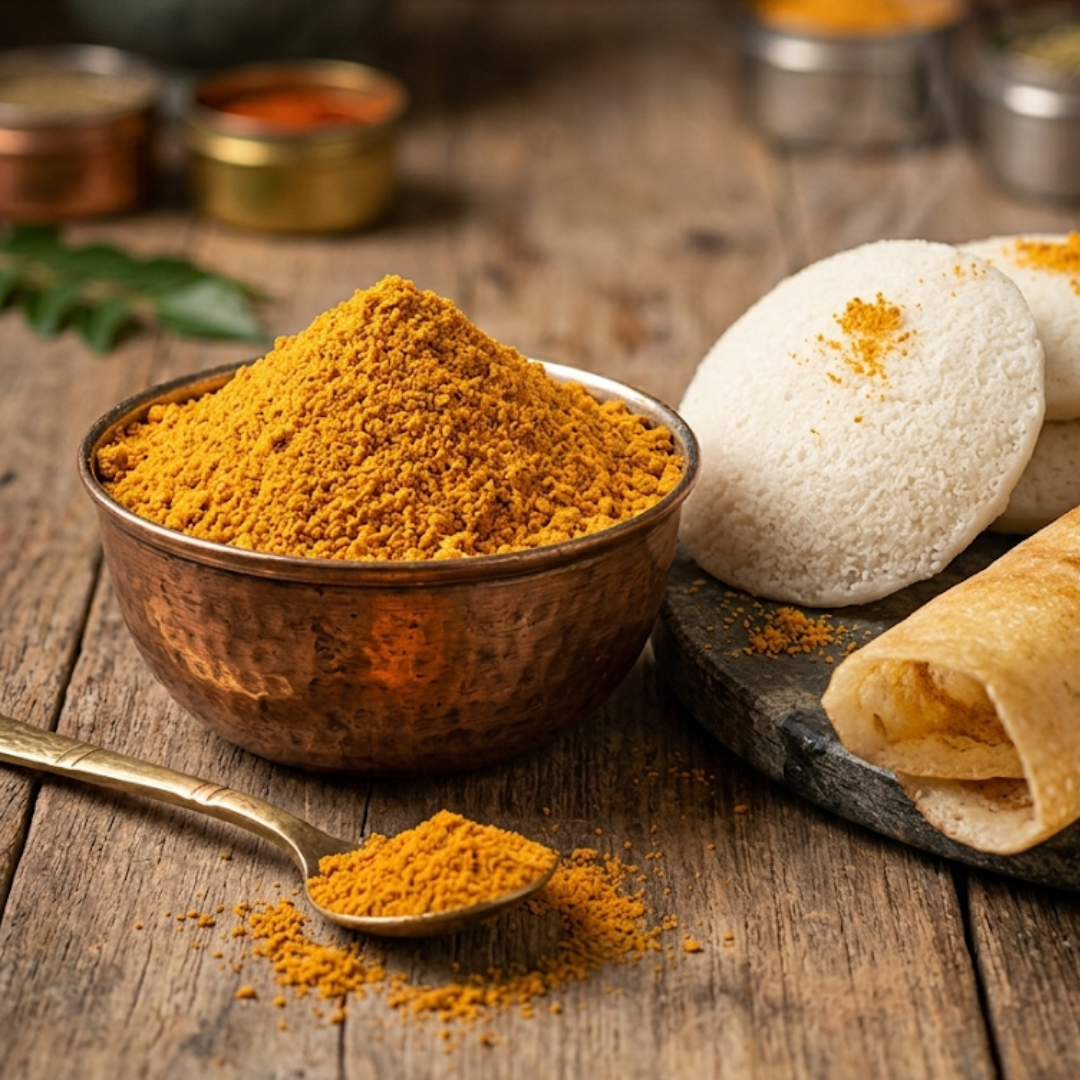 Idli/Dosa Chutney Pudi, Spicy and Flavorful