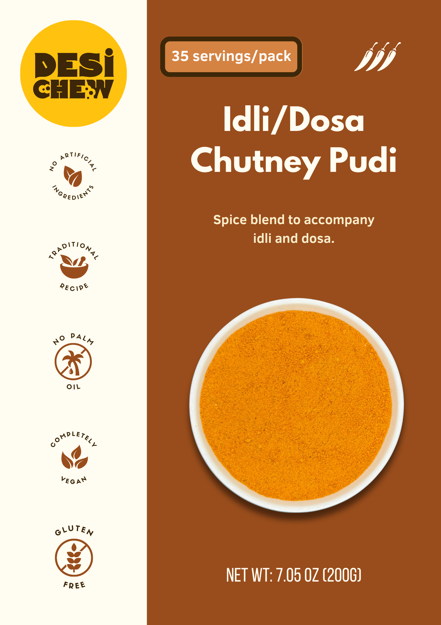 Idli/Dosa Chutney Pudi