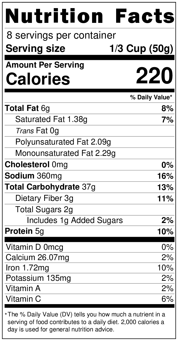 Instant Kanda Poha Mix, Just add water, 8 meals/pack